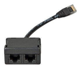 RJ45-splitter 1xRJ45 male/15cm cable/2xRJ45 female - Thumbnail